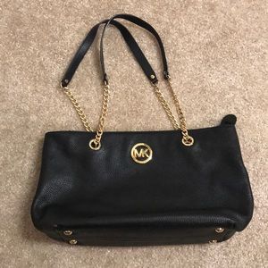 Beautiful black leather Michael Kors purse